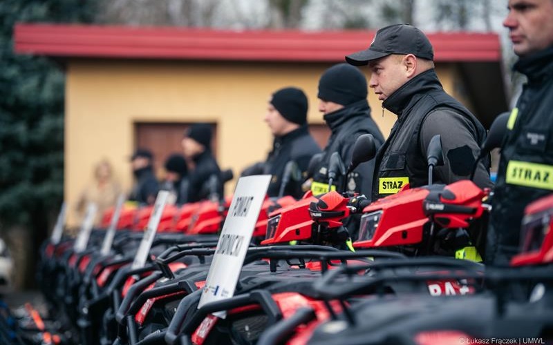 Otrzymanie quada przez Komendę Powiatową Państwowej Straży Pożarnej w Świdniku